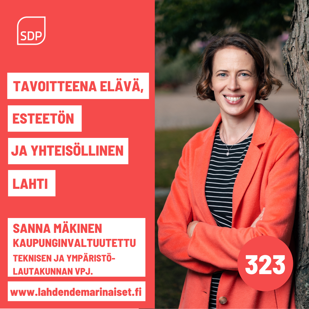Elävä, esteetön ja yhteisöllinen Lahti